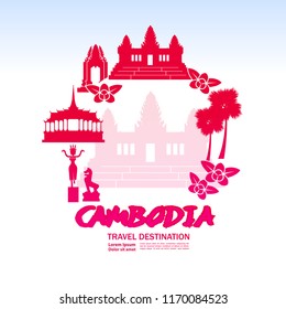 Travel To Cambodia Vector.