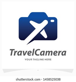 Travel Camera Logo Design Template
