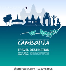 Travel To Canbodia vector.