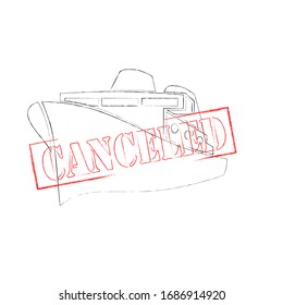 Travel is canceled.Traveling time.Vacation.Nature scene.