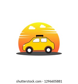 Travel car logo . vehicle trip road.