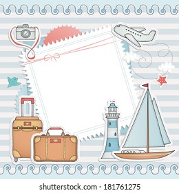Travel card design.