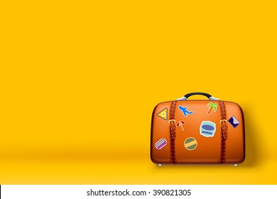 travel case on yellow