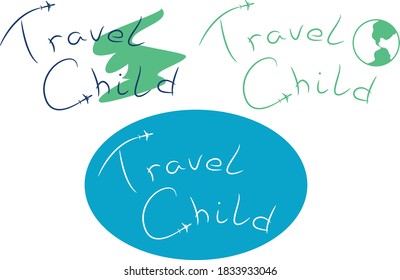 Travel Child print popular clock vector illustration