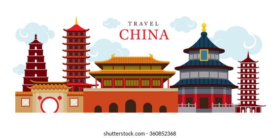 Travel China Building and City, Destination, Attraction, Traditional Culture