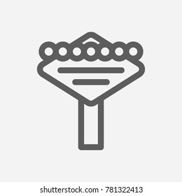 Travel city series. Symbol of country las vegas city icon. Isolated vector illustration of las vegas, fabulous, entertainment icon for app mobile web logo UI design.