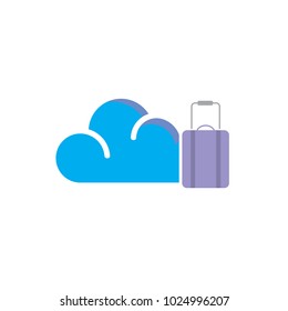 Travel Cloud Logo Icon Design