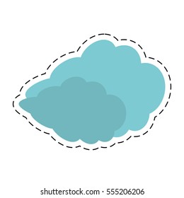 travel cloud weather concept cut line vector illustration eps 10