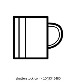 a travel coffe cup icon vector template