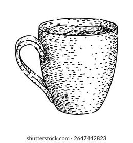 caneca de café de viagem desenhada à mão. isolado personalizado, aço personalizado, copo de vidro viajar caneca de café esboço vetor. ilustração preta isolada