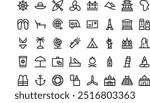 Travel collection icons High-Quality Vector Icons Collection with Editable Stroke. Ideal for Professional and Creative Projects.