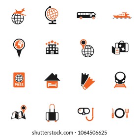 travel color vector icons for web and user interface design