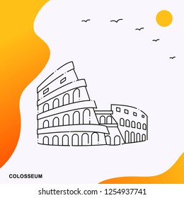 Travel COLOSSEUM Poster Template