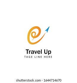 Travel Up for company business logo identity