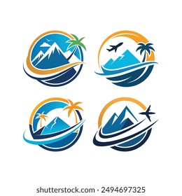 Travel Company Logo Art Illustration - Perfect for T-shirt Design, Hoodie Design, Pillow Cover Design, and More