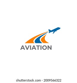 Travel company logo design vector template