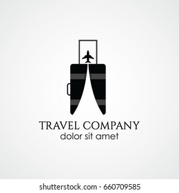 Travel Company Logo Vector Template