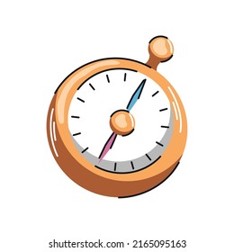 vector de icono de brújula de viajes aislado