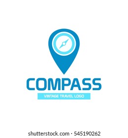 Travel compass logo