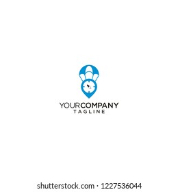 travel compass logo design