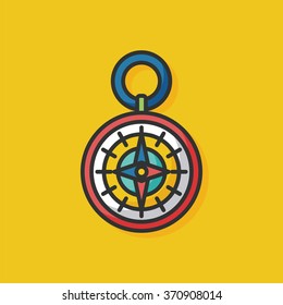 travel compass vector icon