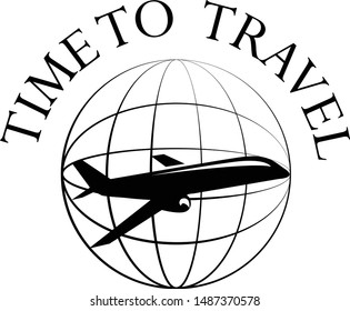 Travel composition with famous world landmarks. Travel and Tourism concept. Vector 