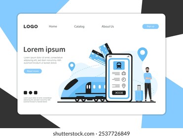 Travel concept. Colored vector flat illustration. White background.