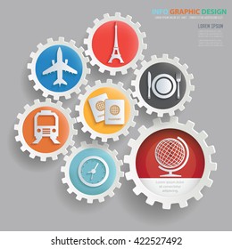 Travel concept design on clean background,vector