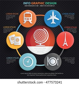 Travel concept design on clean background,vector
