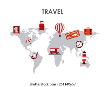travel concept design, vector illustration eps10 graphic 