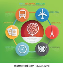 Travel concept design,info graphic,vector