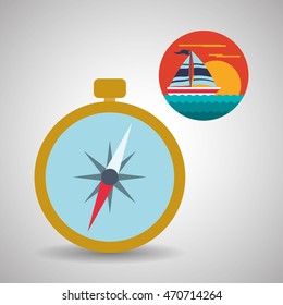 Travel concept with icon design, vector illustration 10 eps graphic.