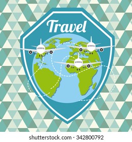 Travel concept with icons design, vector illustration 10 eps graphic