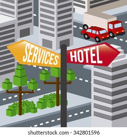 Travel concept with icons design, vector illustration 10 eps graphic