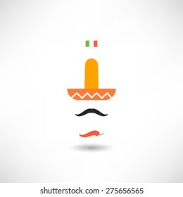 Travel Concept Mexico. Vector illustration