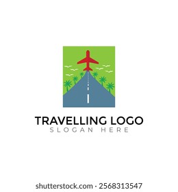 Travel  Creative vector templates abstract typography colorful letter logo design