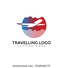 Travel  Creative vector templates abstract typography colorful letter logo design