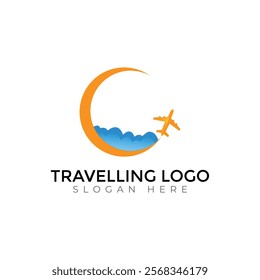 Travel  Creative vector templates abstract typography colorful letter logo design