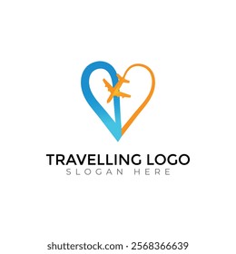 Travel  Creative vector templates abstract typography colorful letter logo design