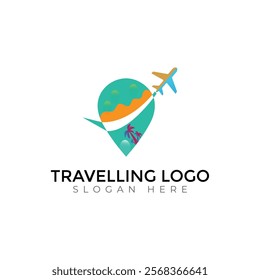 Travel  Creative vector templates abstract typography colorful letter logo design