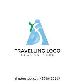 Travel  Creative vector templates abstract typography colorful letter logo design