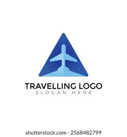 Travel  Creative vector templates abstract typography colorful A letter logo design