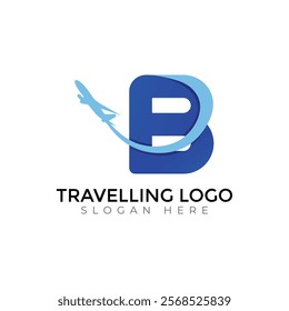 Travel  Creative vector templates abstract typography colorful letter logo design