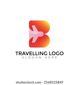 Travel  Creative vector templates abstract typography colorful letter logo design