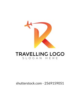 Travel  Creative vector templates abstract typography colorful K letter logo design