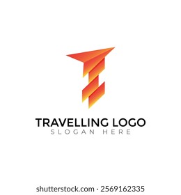 Travel  Creative vector templates abstract typography colorful I letter logo design