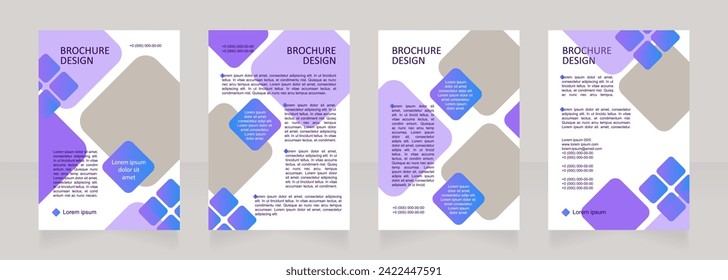 Travel credit card options blank brochure layout design. Vertical poster template set with empty copy space for text. Premade corporate reports collection. Editable flyer paper pages