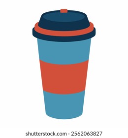 travel cup vector icon on white background