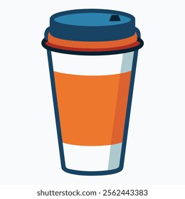 travel cup vector icon on white background