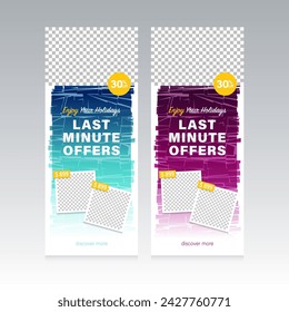Travel Design Banner or Social Media Post Design.